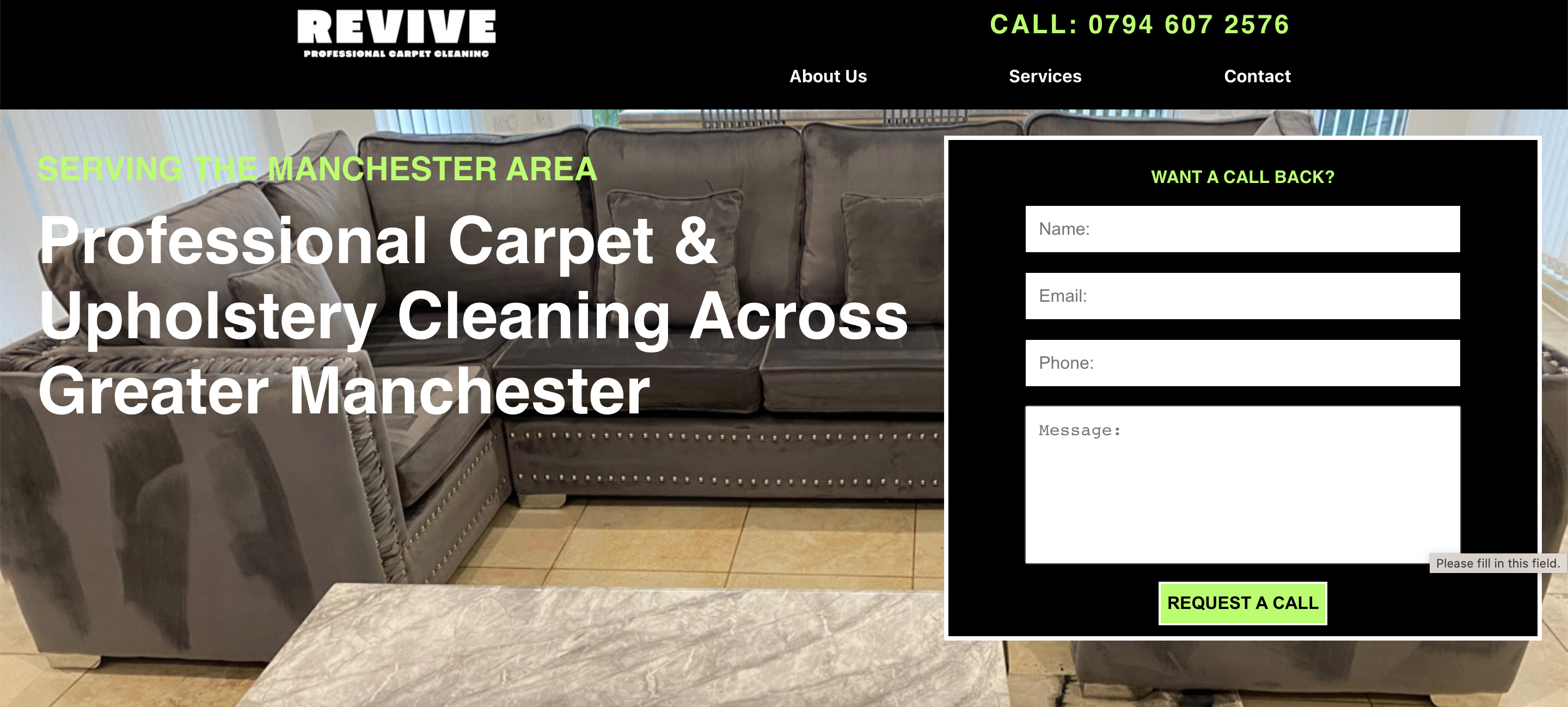 Revive Carpet Cleaning project preview