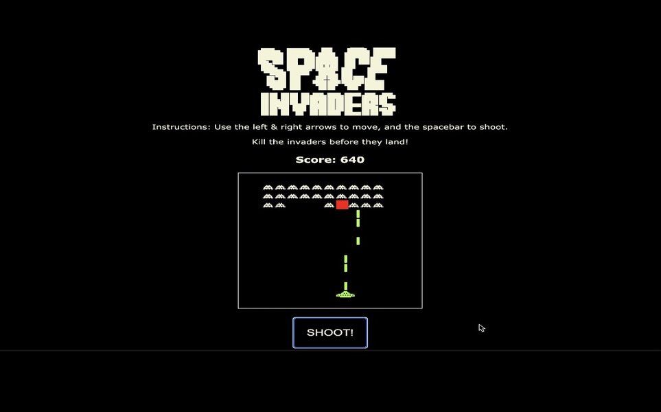Space Invaders project preview